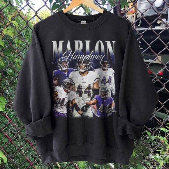 Marlon Humphrey Marlon Humphrey Shirt Baltimore Football Shirt Oversized Sport - Picture 1 of 2